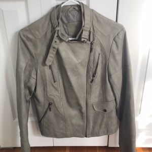 Never worn grey Moto jacket